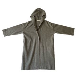 Evam Eva🔹 100% Wool Dropped Shoulder Hooded Coat🔹Made in Japan 🔹Pressed wool